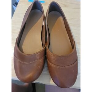 Merrell Brown Leather Balletcore Flats Comfortable Slip On Shoes Womens Size 7.5